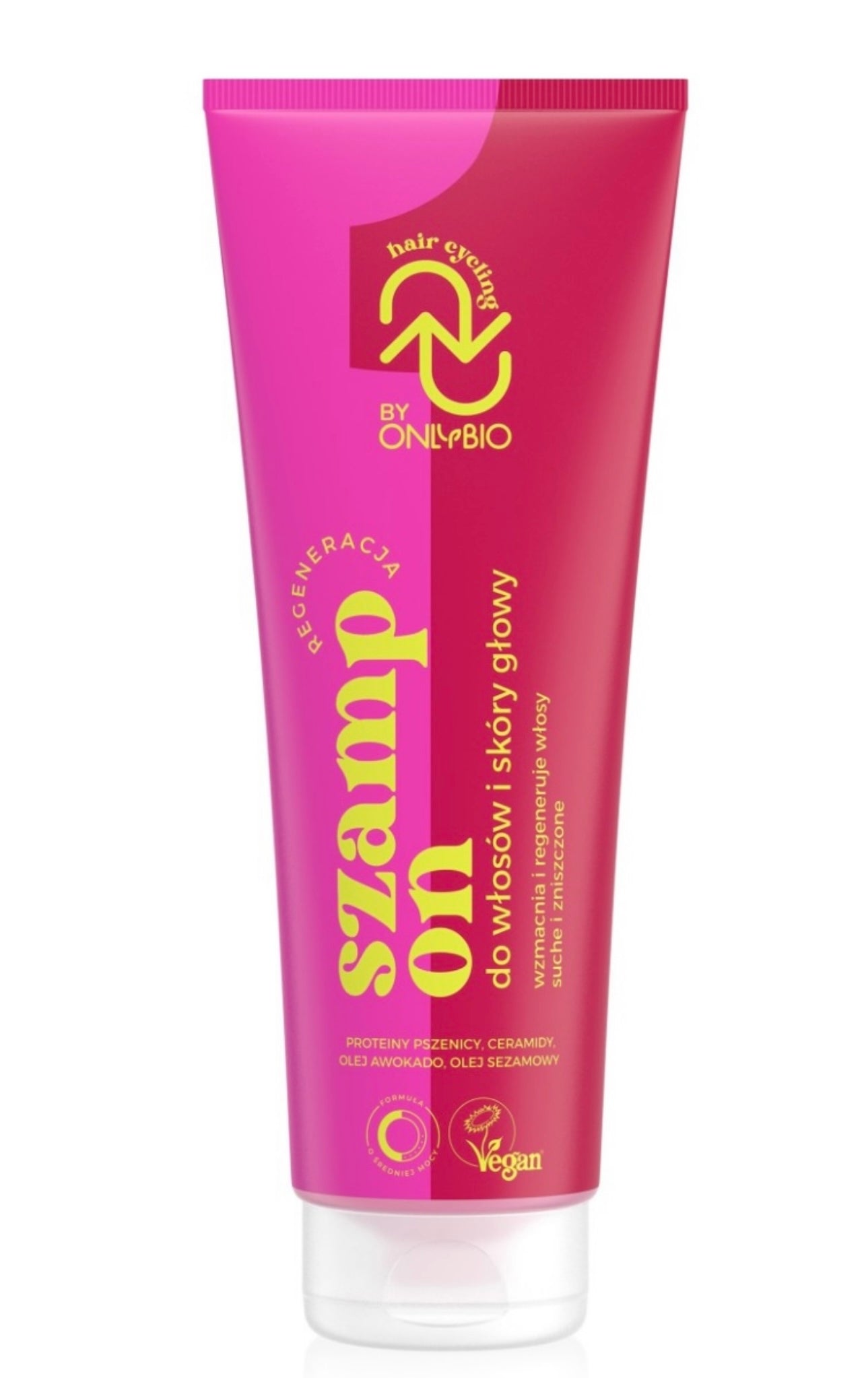 OnlyBio Hair Cycling Regeneracja Szampon do Włosów i Skóry Głowy 250ml