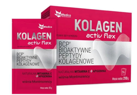 EkaMedica Kolagen Activ Flex Bioaktywne Peptydy Kolagenowe 21x10g Proszek