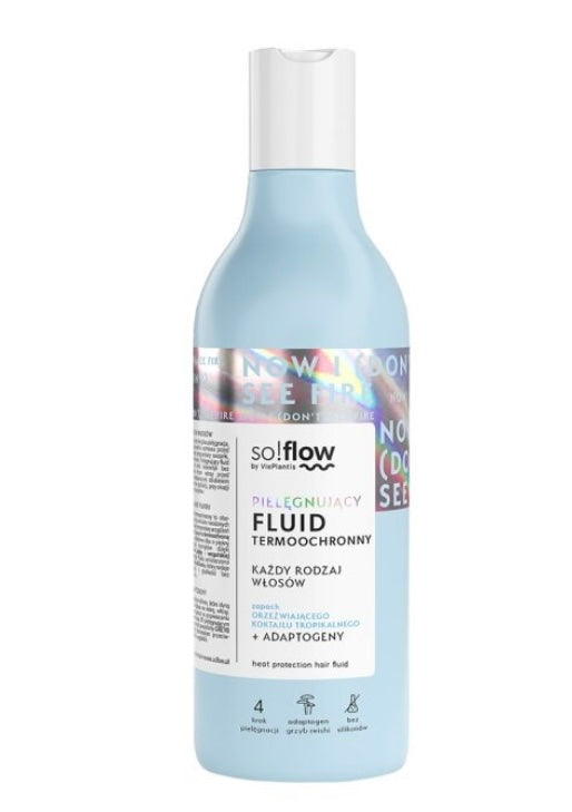 So!Flow Pielęgnujący Fluid Termoochronny dla każdego Rodzaju Włosów 150ml