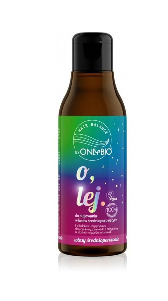 OnlyBio Hair Balance Olej do olejowania do włosów średnioporowatych 150ml