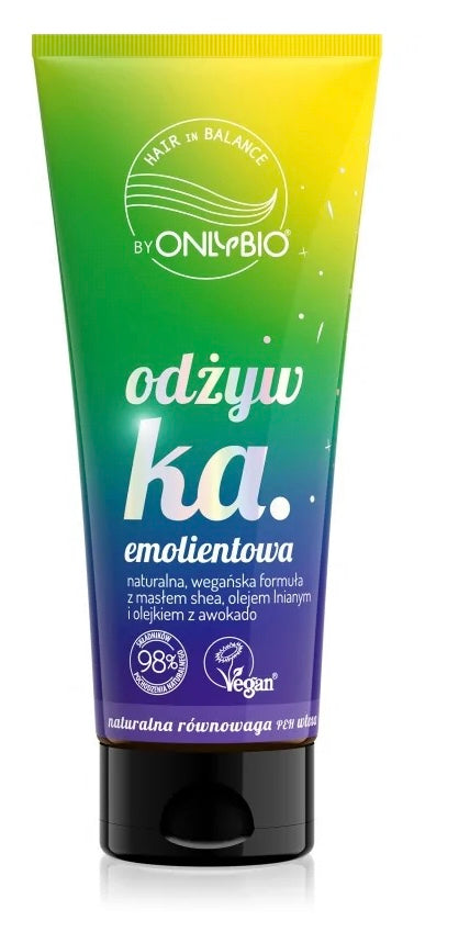 OnlyBio Hair Balance Odżywka Emolientowa z Wegańską Formuła do Włosów Szorstkich 200ml