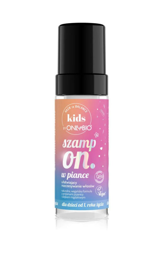 OnlyBio Hair in Balance Kids Szampon w Piance Ułatwiający Rozczesywanie Włosów 150ml