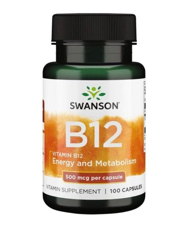 Vitamin B12, 500mcg - 100 caps