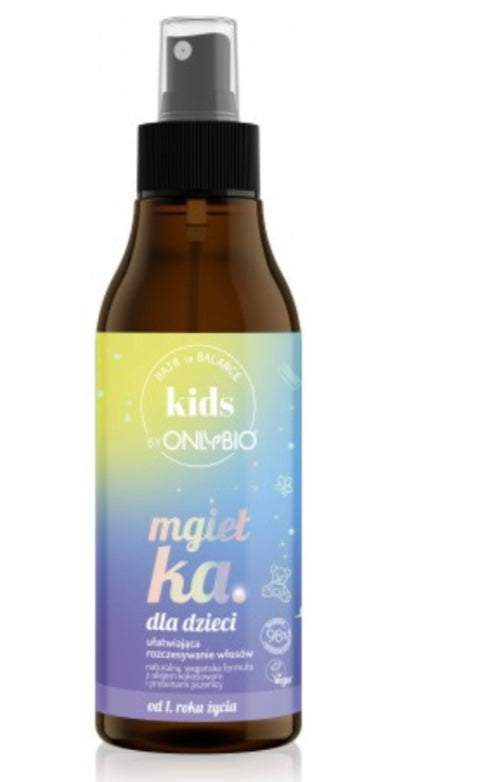 OnlyBio Kids Mgiełka dla Dzieci Ułatwiająca Rozczesywanie Włosów 150ml