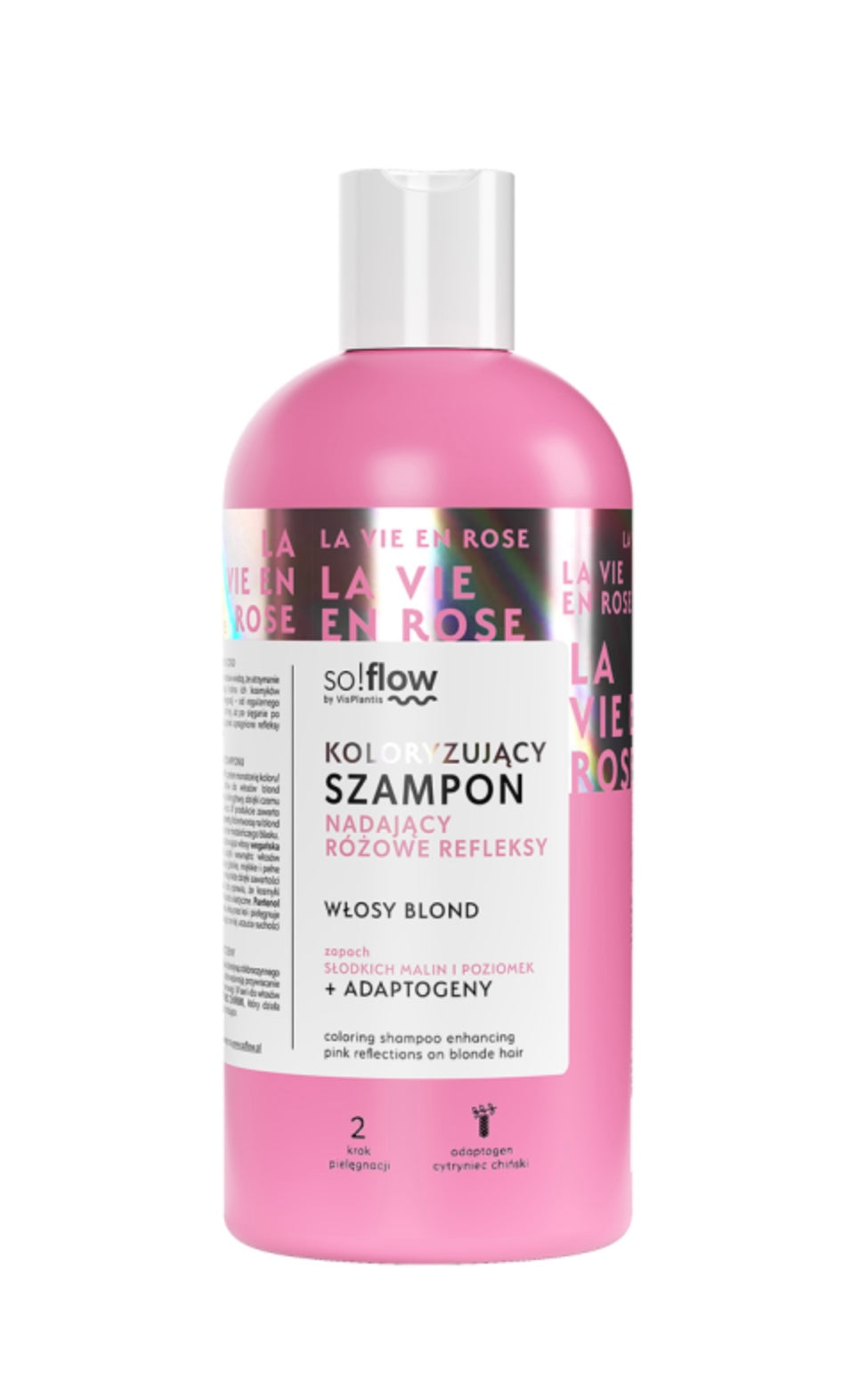 So!Flow Koloryzujący Szampon Nadający Różowe Refleksy dla Włosów Blond 300ml