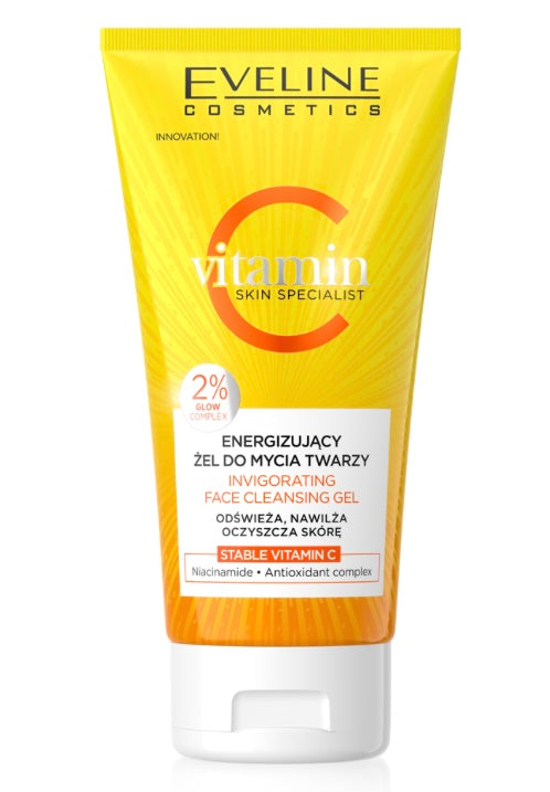 Eveline Vitamin C Skin Specialist Energizujacy Żel do Mycia Twarzy dla każdego Rodzaju Skóry 150ml