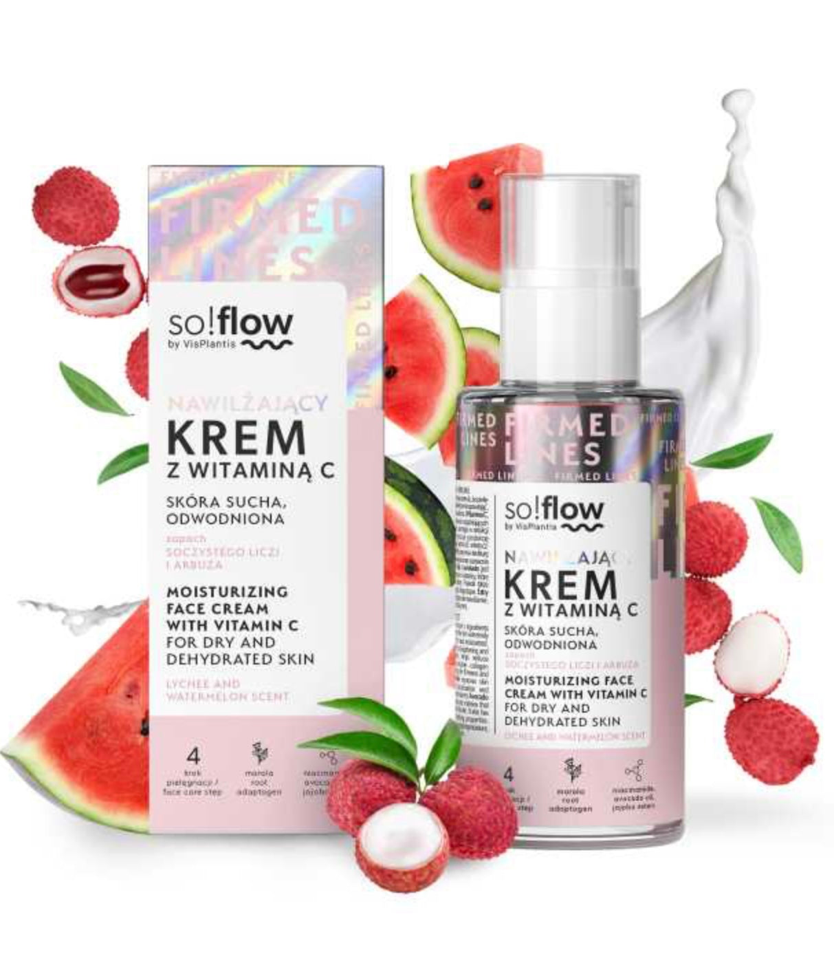 So!flow Nawilżający Krem z Witaminą C dla Skóry Suchej i Odwodnionej 50ml