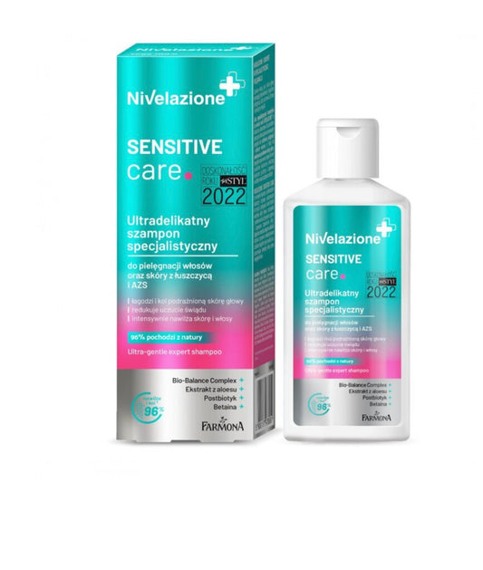 Nivelazione Sensitive Care Ultradelikatny Szampon Specjalistyczny do Pielęgnacji Włosów oraz Skóry z Łuszczycą i AZS 100ml