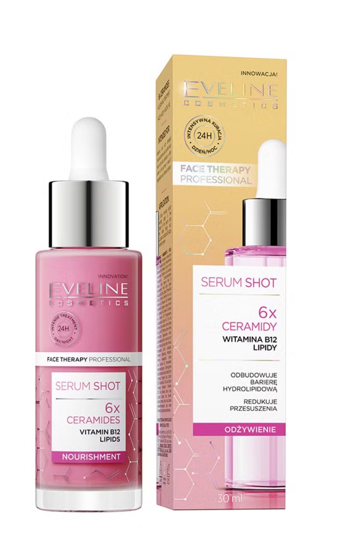 Eveline Serum Shot Kuracja odżywcza, 6x ceramidy