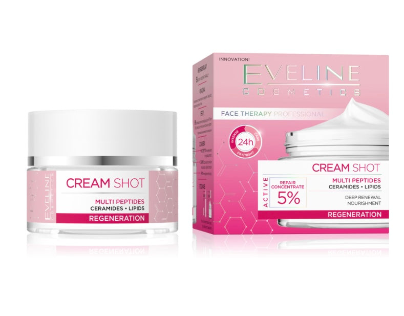 Eveline Cream Shot Regenerujący Krem dla Skóry Suchej z Oznakami Starzenia 50ml