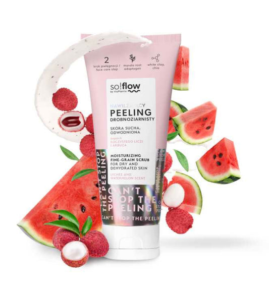 So!Flow Nawilżający Peeling Drobnoziarnisty dla Skóry Suchej i Odwodnionej 75ml