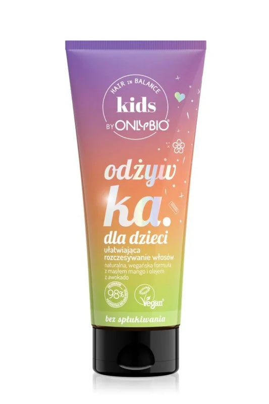 OnlyBio Hair in Balance Kids Odżywka bez Spłukiwania Ułatwiająca Rozczesywanie Włosów 200ml