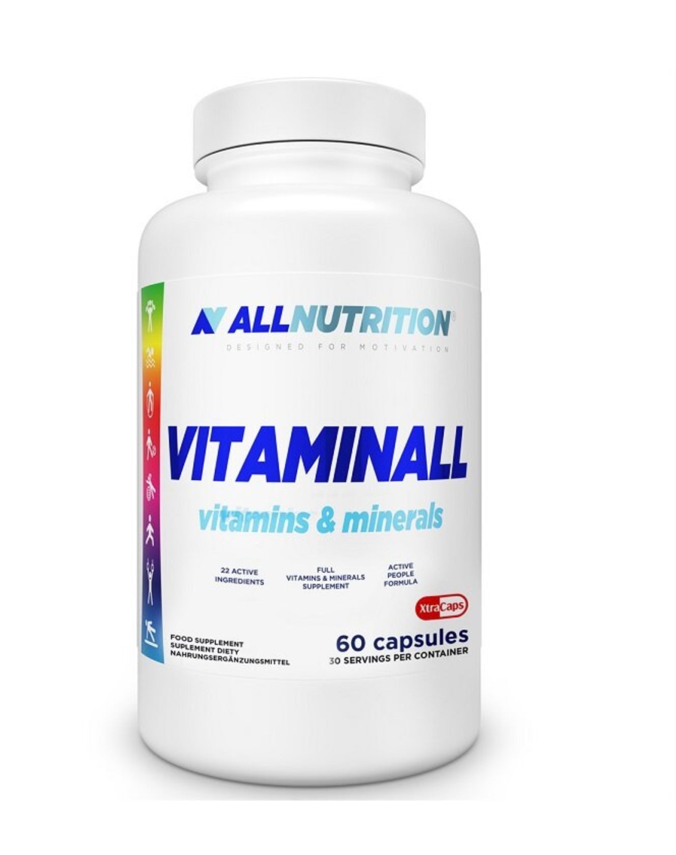 AllNutrition Vitaminall Witaminy i Minerały Zmniejszające Zmęczenie i Znużenie 60 Kapsułek