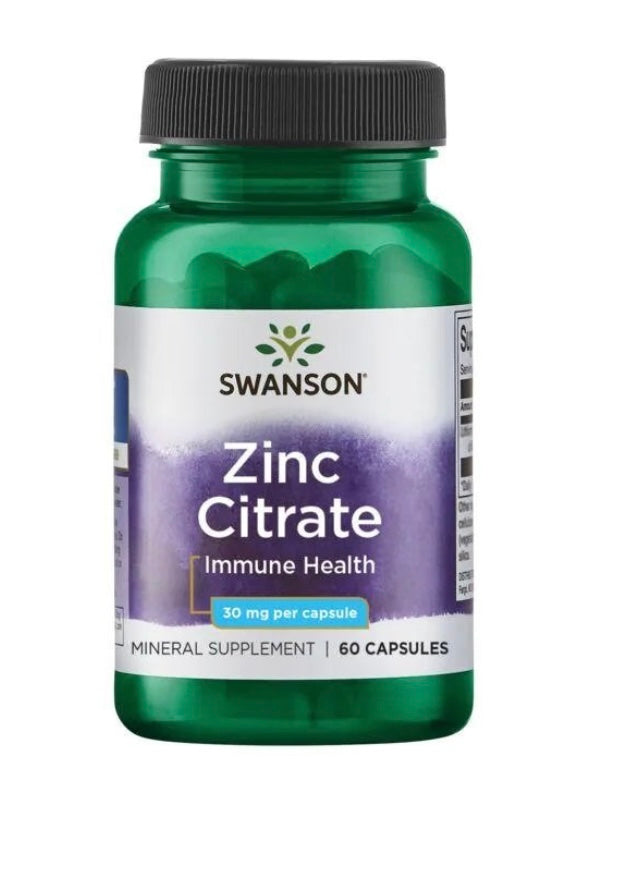 Zinc Citrate, 30mg - 60 caps