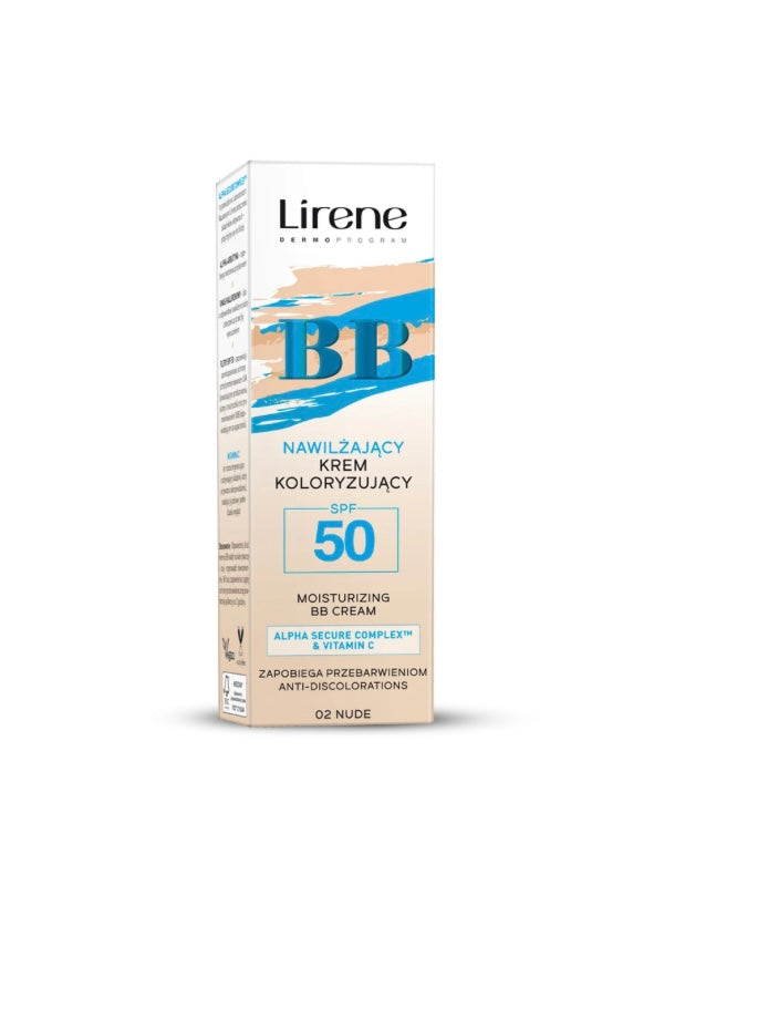 Lirene BB Nawilżający krem koloryzujący SPF 50 30 ml