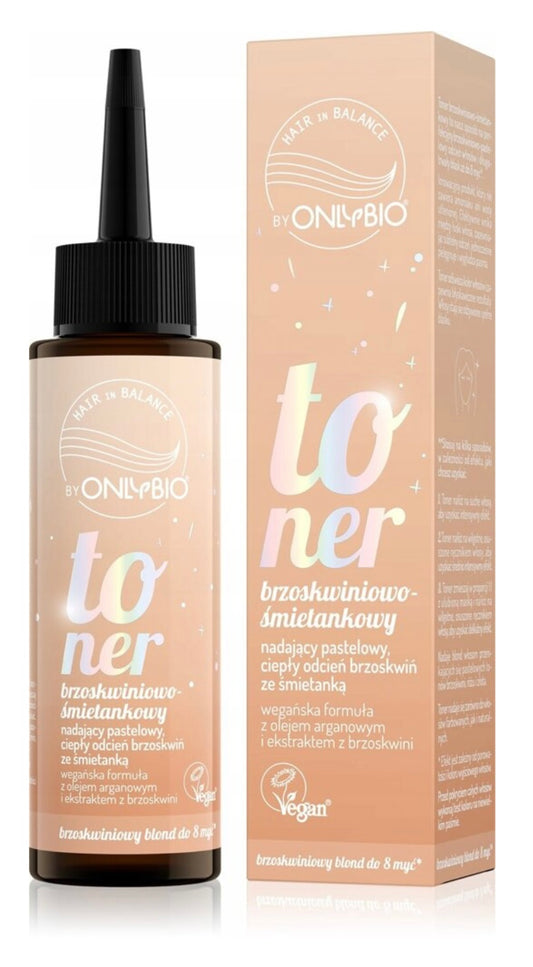 OnlyBio Hair in Balance Toner Brzoskwiniowo-Śmietankowy 100ml